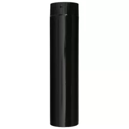   Zománcozott füstcső, barna, 50 cm / 120 mm, tartós és megbízható, fűtéshez és szellőzéshez, hatékony hő- és légvezetéshez
