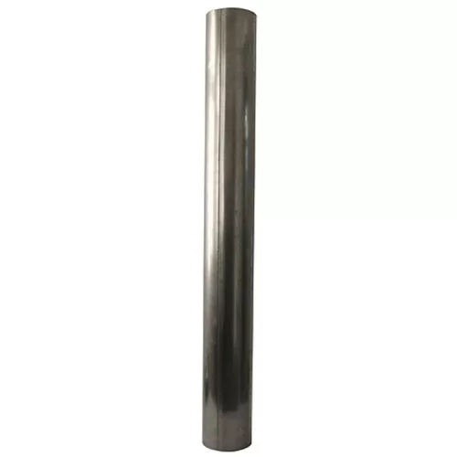 Füstcső, V.A.P.K. Dymo, ezüst, 100 cm / 100 mm, DC01 acéllemez, vékonyfalú, lemezvastagság: 0,5-1 mm