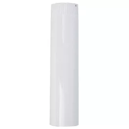   Zománcozott füstcső, fehér, 50 cm / 120 mm, tartós és megbízható, fűtéshez és szellőzéshez, hatékony hő- és légvezetéshez