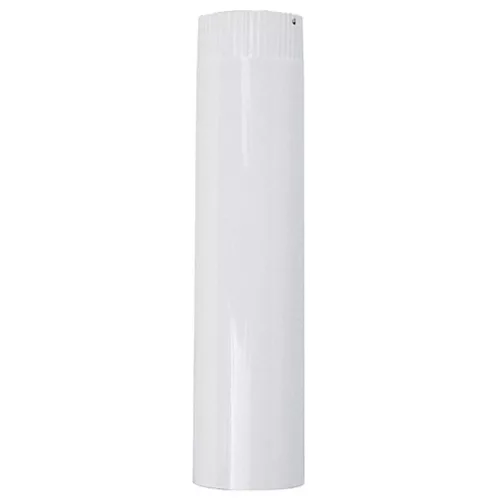 Zománcozott füstcső, fehér, 50 cm / 120 mm, tartós és megbízható, fűtéshez és szellőzéshez, hatékony hő- és légvezetéshez