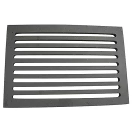   Rostély, Strend Pro, 31,5 x 21 x 1,5 cm, fekete, öntöttvas, kályhához, kemencéhez, kandallóhoz és sütőhöz, hőálló, karcálló