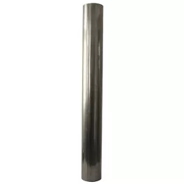   Füstcső, V.A.P.K. Dymo, ezüst, 100 cm / 145 mm, DC01 acéllemez, vékonyfalú, lemezvastagság: 0,5-1 mm