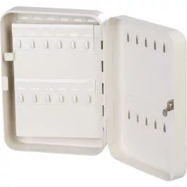   Kulcstartó doboz, Strend Pro KeyBox 214, krémszínű, 25 x 18 x 7,4 cm, 48 kampó, UV-álló festéssel bevont kivitel, falra rögzíthető