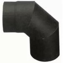   Füstcső könyök, V.A.P.K. HS 090/150/1,5, fekete, 150 mm / 90°, lemezvastagság: 1,5 mm
