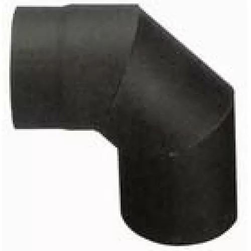 Füstcső könyök, V.A.P.K. HS 090/160/2, fekete, 160 mm / 90°, lemezvastagság: 2,0 mm