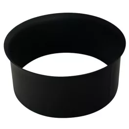   Füstcső csatlakozó, V.A.P.K. HS 150/1,5, fekete, 150 mm, DC01 acéllemez, lemezvastagság: 1,5 mm, téglakéményhez