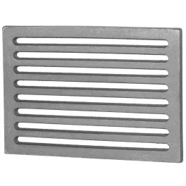   Rostély, Strend Pro, 33 × 23 × 1,5 cm, sötétszürke, öntöttvas, tűzhelyhez, kályhához, kandallóhoz, kemencéhez és sütőhöz, hőálló, karcálló