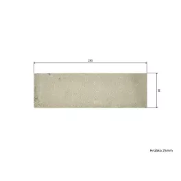 Samott tégla - 29,5 x 9 x 2,5 cm