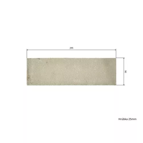 Samott tégla - 29,5 x 9 x 2,5 cm