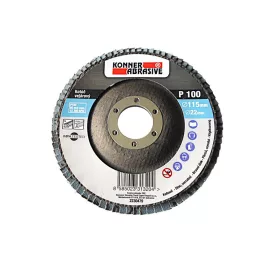   Tárcsa KONNER 260, 115x22 mm, A100, cirkónium, lamellás, rozsdamentes acélhoz