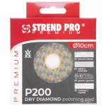 Csiszoló alátét Strend Pro Premium DP514, 100 mm, G200, gyémánt, polírozó