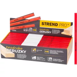   Ceruza Strend Pro, ács, 250 mm, szögletes, fekete bél, Sellbox 72 db