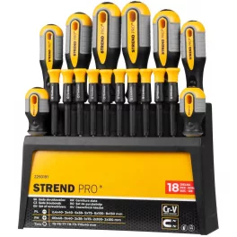   Csavarhúzó készlet Strend Pro SDX72-118, 18 részes, Torx + lapos + Phillips