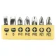Bit készlet Strend Pro YF40515, 7 részes, S2, PLO 4-6, PH 1-2-3, PZ 1-2
