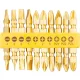 Bit készlet Strend Pro YF40020, 10 részes, L-65 mm, CrV, GoldenFish
