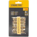 Bit készlet Strend Pro YF40020, 10 részes, L-65 mm, CrV, GoldenFish