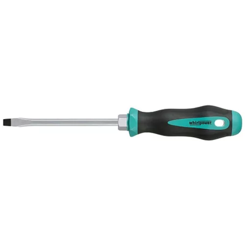 Csavarhúzó Whirlpower® 1711-4, 5.5/125 mm, hatlapfejű, lapos, S2, Szatén, DIN5264