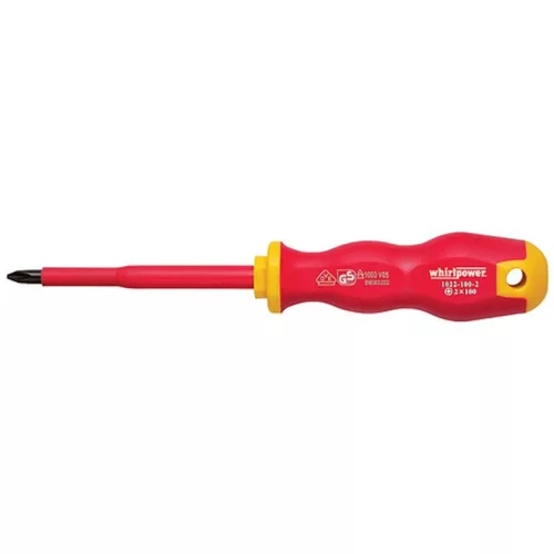 Csavarhúzó Whirlpower® 1022, PH3/150 mm, Phillips, DIN8764, VDE 1000, villanyszerelő
