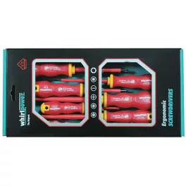  Csavarhúzó készlet Whirlpower® 102-306, villanyszerelő, 6 részes, VDE 1000, Ergonomic