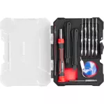 Bit készlet Strend Pro Premium ComfortGrip DL134, 23 részes, csavarhúzóval, mobiltelefon javításhoz