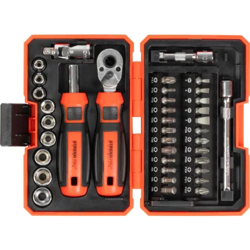 Csavarhúzó készlet Strend Pro Premium, 38 részes, torx + lapos + Phillips