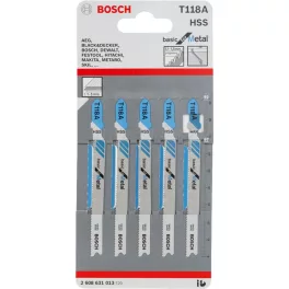 BOSCH 2.608.631.013 fűrészlap, T118A, 5 db