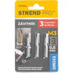 Menetfúró Strend Pro, M3, 0,5 mm, DIN352, csomag 3 db