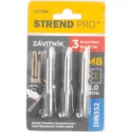 Menetfúró Strend Pro, M8, 1 mm, DIN352, csomag 3 db