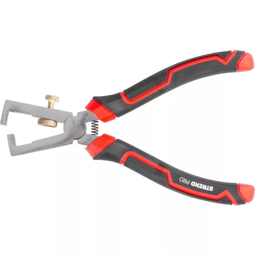 Fogó Strend Pro Premium ComfortGrip DL416, 160 mm, szigeteléseltávolító, kábelcsupaszító, kábelekhez