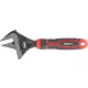 Franciakulcs, Strend Pro Premium ComfortGrip DL26001, fekete/piros, fej: 40 mm, teljes hossz: 215 mm, állítható, Cr-V