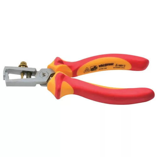 Fogó Whirlpower® 15706 180 mm, villanyszerelő, kábelcsupaszító, kábelekhez, 6 mm, VDE 1000, DIN5743