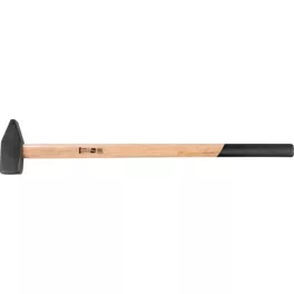   Lakatoskalapács, Strend Pro HM131 Heavy, fekete, 3000 g, fa nyél, acél fej, DIN 1042, lapos/hegyes