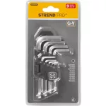 Kulcs készlet Strend Pro HK0044, 9 részes, Hex S1, gömbfejes Imbusz