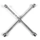 Kerékkulcs, Strend Pro HR35101, ezüst, kereszt kivitel, 17, 19, 21, 23 mm
