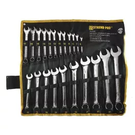   Csillag-villáskulcs-készlet, Strend Pro HR31586, ezüst, 22 részes, 6–32 mm, Cr-V