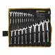 Csillag-villáskulcs-készlet, Strend Pro HR31586, ezüst, 22 részes, 6–32 mm, Cr-V