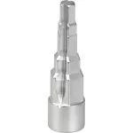 Dugófej, Strend Pro Premium Uni-Ra1, ezüst, 10–12–13–16–20 mm, 1/2'', Cr-V, lépcsős, univerzális