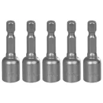 Fej Strend Pro MS84, mágneses, 10 mm, 1/4", mágneses bittartó, 5 db-os csomag