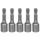 Fej Strend Pro MS84, mágneses, 10 mm, 1/4", mágneses bittartó, 5 db-os csomag