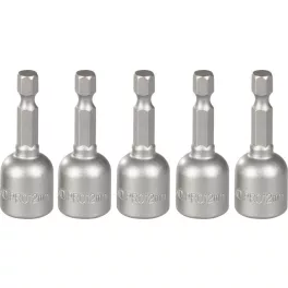   Fej Strend Pro MS84, mágneses, 12 mm, 1/4", mágneses bittartó, 5 db-os csomag