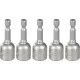 Fej Strend Pro MS84, mágneses, 12 mm, 1/4", mágneses bittartó, 5 db-os csomag