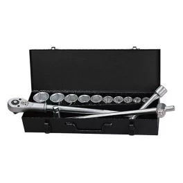   Dugókulcs-készlet, Whirlpower 1616-0121, fekete doboz, 21 részes, 3/4", racsnis