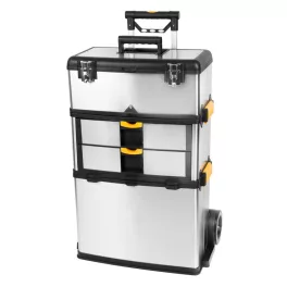   Szerszámosláda, Strend Pro TBx3042-F, ezüst, 36 kg teherbírás, kerekes, fogantyúval, rozsdamentes acél