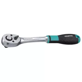   Racsnis kulcs, Whirlpower 16122-04, ezüst/fekete, 1/4", váltás karral, Cr-V, 147 mm
