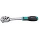 Racsnis kulcs, Whirlpower 16122-04, ezüst/fekete, 1/4", váltás karral, Cr-V, 147 mm