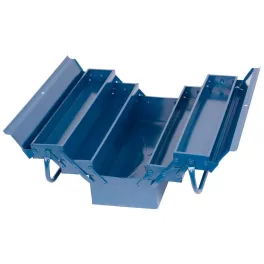  Szerszámosdoboz, Strend Pro TB101B, 43 x 20 x 21 cm, kék, 5 részes, fém