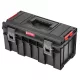 Szerszámosdoboz, Qbrick Patrol System Pro 500 Basic, 45 x 26 x 24 cm, fekete, 14 l, víz- és porálló, poliamid csatlakozók, vágórúd a fedélben, mély tálca