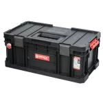 Szerszámosdoboz, Qbrick Patrol System Two Toolbox Plus Vario, 53 x 31,3 x 22,3 cm, fekete, 26 l, moduláris, masszív fogantyú, 2 állítható válaszfal