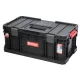 Szerszámosdoboz, Qbrick Patrol System Two Toolbox Plus Vario, 53 x 31,3 x 22,3 cm, fekete, 26 l, moduláris, masszív fogantyú, 2 állítható válaszfal