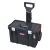 Szerszámosláda, Qbrick Patrol System Two Cart Plus Vario, 53 × 38,5 × 69 cm, fekete, 38 l, teleszkópos fogantyú, 2 állítható válaszfal